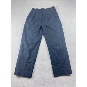 Vintage Sassco‎ Dress Pants Women 6 Black Wool Pleated Lined Business Career